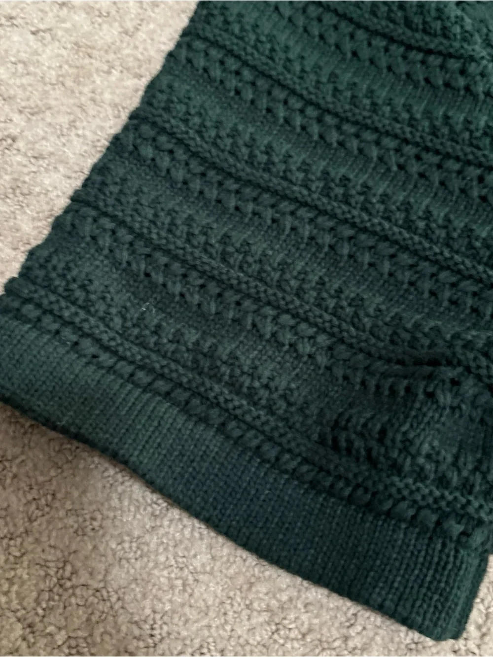 NWT J. Crew Men's Forest Green Knit Polo Cardigan Large